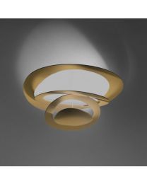 Artemide Pirce Mini LED Ceiling Lamp Gold 3000K