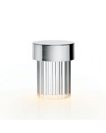 Flos Last Order Fluted Table Lamp Silver 2700K