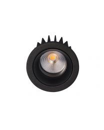 Unibright Trend Recessed LED spot Ø83 Black Dimmable 2700K