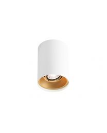 Wever & Ducré Solid 1.0 LED Ceiling Light White-Gold Dim to Warm 1800K-2850K Dimmable