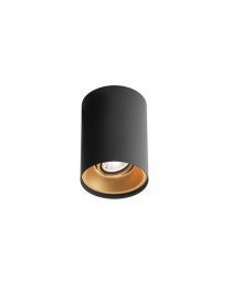 Wever & Ducré Solid 1.0 LED Ceiling Lamp Black Gold 2700K Dimmable