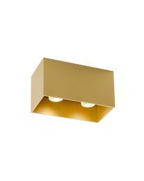 Wever & Ducré Box 2.0 LED Ceiling Lamp Gold 2000-3000K Dimmable