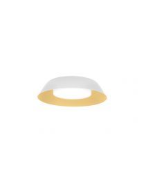 Wever & Ducré Towna IP44 1.0 LED Ceiling Lamp White Gold 2700K Dimmable