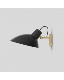 Astep VV Cinquanta Wall Lamp - Brass Frame and Black Reflectors