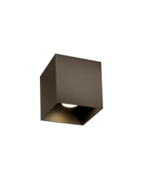 Wever & Ducré Box Outdoor 1.0 LED Plafondlamp Brons 3000K Dimbaar
