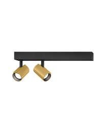 Wever & Ducré Ceno 2.0 LED Surface-mounted Spot Gold Black 2700K Dimmable