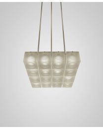 Lee Broom Chant 4x4 Chandelier Pendant Frosted Glass