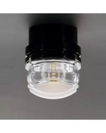 Oluce Fresnel Wall Lamp Black -LED-