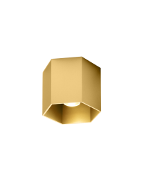 Wever & Ducré Hexo 1.0 LED Ceiling Lamp Gold 2700K