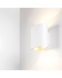 Duell wall LED wandlamp Wit - Champagne