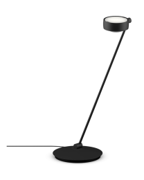 Occhio Sento tavolo table luminaire 80cm E matt black, body matt black, left, LED 2700K 