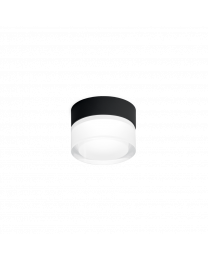Wever & Ducré Mirbi IP44 1.0 LED Plafondlamp Zwart (opbouw)