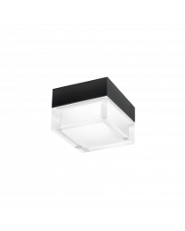Wever & Ducré Mirbi IP44 2.0 LED Plafondlamp Zwart (opbouw)
