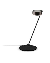 Occhio Sento tavolo table luminaire 60cm E phantom, body matt black, left, LED 2700K 