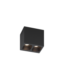 Wever & Ducré Pirro Spot 2.0 Plafondlamp Zwart 2700K (opbouw)