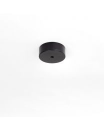 KURO. DIY Surface Mounted Rosette Round Matt Aluminum Black