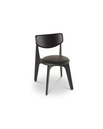 Tom Dixon Slab Chair Upholstered Leather Black