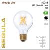 Segula LED Globe 80 clear CRI>90 2200K E27 500 lm