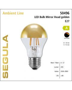 Segula LED Bulb Mirror Head golden CRI>90 2000-2900K E27 200 lm